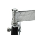 Chain Link Fence 360 Degree Swivel Swing Gate Wheel (6" Solid Rubber Wheel) for 2" (1 7/8") Gate Frame (Other)