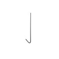 Chain Link 8 1/4" Long Black Fence Ties [100 Quantity] for 2 1/2" [2 3/8" OD] Posts - Fence Ties (Aluminum)