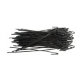 Chain Link 9 1/2" Long for 3" [2 7/8" OD] Posts x 8 Gauge (9 Gauge Core) Hook Black Fence Ties [100 Pack] - (Vinyl Coated)