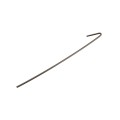 Chain Link 9 1/2" Long for 3" [2 7/8" OD] Posts x 8 Gauge (9 Gauge Core) Hook Black Fence Ties [100 Pack] - (Vinyl Coated)