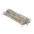 Chain Link 12 1/2" Long Fence Ties [100 Quantity] for 4" Posts - Hook Fence Ties (Aluminum)