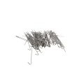 Chain Link 12 1/2" Long Fence Ties [100 Quantity] for 4" Posts - Hook Fence Ties