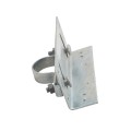 Rackable Chain Link 1 5/8" [1 5/8" OD] x 6" Adjustable Wooden Fence to Post Line Adapter (Galvanized Pressed Steel) (Adapter)