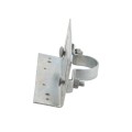 Rackable Chain Link 1 5/8" [1 5/8" OD] x 6" Adjustable Wooden Fence to Post Line Adapter (Galvanized Pressed Steel) (Adapter)