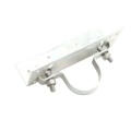Rackable Chain Link 2" [1 7/8" OD] x 6" Adjustable Wooden Fence to Post Line Adapter (Galvanized Pressed Steel) (Adapter)