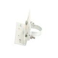 Rackable Chain Link 2" [1 7/8" OD] x 6" Adjustable Wooden Fence to Post Line Adapter (Galvanized Pressed Steel) (Adapter)