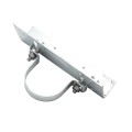 Rackable Chain Link 3" [3 7/8" OD] x 6" Adjustable  Wooden Fence to Post Line Adapter (Galvanized Pressed Steel) (Adapter)