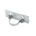 Rackable Chain Link 3" [3 7/8" OD] x 6" Adjustable  Wooden Fence to Post Line Adapter (Galvanized Pressed Steel) (Adapter)