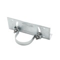 Rackable Chain Link 3" [3 7/8" OD] x 6" Adjustable  Wooden Fence to Post Line Adapter (Galvanized Pressed Steel) (Adapter)