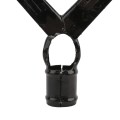 Chain Link 2" [1 7/8" OD] x 1 5/8" Black 6-Strand Barb Wire Arm - V-Barb Arm (Pressed Steel)