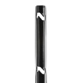 Chain Link 3" [2 7/8" OD] x 1 5/8" Black 6-Strand Barb Wire Arm - V Barb Arm (Pressed Steel) (Arm)