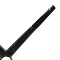 Chain Link 3" [2 7/8" OD] x 1 5/8" Black 6-Strand Barb Wire Arm - V Barb Arm (Pressed Steel) (Arm)