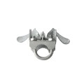 1 3/8" x 2" Chain Link Fence Butterfly Gate Latch - Two Way Galvanized Steel Fence Gate Latch