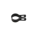 Chain Link 1 3/8" Black Brace Band [12 Gauge] - Rail End Band (Galvanized Steel)