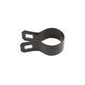 Chain Link 1 3/8" Beveled Black Brace Band [12 Gauge] - Rail End Band (Galvanized Steel)