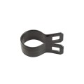Chain Link 1 3/8" Beveled Black Brace Band [12 Gauge] - Rail End Band (Galvanized Steel)
