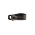 Chain Link 1 5/8" Black Beveled Brace Band - (Galvanized Steel)