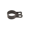 Chain Link 1 5/8" Black Beveled Brace Band - (Galvanized Steel)