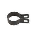 Chain Link 1 5/8" Beveled Black Brace Band [12 Gauge] - Rail End Band (Galvanized Steel)