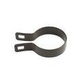 Chain Link 2 1/2" [2 3/8" OD] Beveled Black Brace Band [12 Gauge] - Rail End Band (Galvanized Steel)
