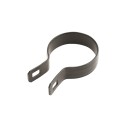 Chain Link 2 1/2" [2 3/8" OD] Beveled Black Brace Band [12 Gauge] - Rail End Band (Galvanized Steel)