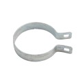 Chain Link 3 1/2" Beveled Brace Band [12 Gauge] - Rail End Band (Galvanized Steel)