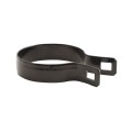 Chain Link 3" Beveled Black Brace Band [12 Gauge] - Rail End Band (Galvanized Steel)