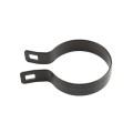Chain Link 3" Beveled Black Brace Band [12 Gauge] - Rail End Band (Galvanized Steel)