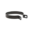 Chain Link 4 1/2" Beveled Black Brace Band [12 Gauge] - Rail End Band (Galvanized Steel)