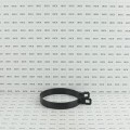 Chain Link 4 1/2" Beveled Black Brace Band [12 Gauge] - Rail End Band (Galvanized Steel)