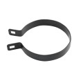 Chain Link 4 1/2" Beveled Black Brace Band [12 Gauge] - Rail End Band (Galvanized Steel)