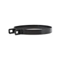 Chain Link 6 5/8" Beveled Black Brace Band [12 Gauge] - Rail End Band (Galvanized Steel)