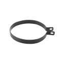 Chain Link 6 5/8" Beveled Black Brace Band [12 Gauge] - Rail End Band (Galvanized Steel)