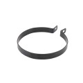 Chain Link 6 5/8" Beveled Black Brace Band [12 Gauge] - Rail End Band (Galvanized Steel)