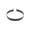 Chain Link 6 5/8" Beveled Black Brace Band [12 Gauge] - Rail End Band (Galvanized Steel)