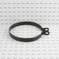 Chain Link 6 5/8" Beveled Black Brace Band [12 Gauge] - Rail End Band (Galvanized Steel)