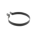 Chain Link 6 5/8" Beveled Black Brace Band [12 Gauge] - Rail End Band (Galvanized Steel)