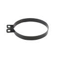 Chain Link 6 5/8" Beveled Black Brace Band [12 Gauge] - Rail End Band (Galvanized Steel)