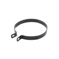 Chain Link 6 5/8" Beveled Black Brace Band [12 Gauge] - Rail End Band (Galvanized Steel)