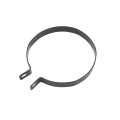Chain Link 6 5/8" Beveled Black Brace Band [12 Gauge] - Rail End Band (Galvanized Steel)