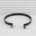 Chain Link 8 5/8" Beveled Black Brace Band [12 Gauge] - Rail End Band (Galvanized Steel)
