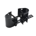 Heavy Duty Protector Industrial Pad Lockable Double Drive Gate Latch for 2" Gate Frames (Powder Coated Black)