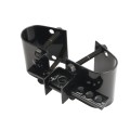 Heavy Duty Protector Industrial Pad Lockable Double Drive Gate Latch for 2" Gate Frames (Powder Coated Black)