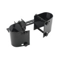 Heavy Duty Protector Industrial Pad Lockable Double Drive Gate Latch for 2" Gate Frames (Powder Coated Black)
