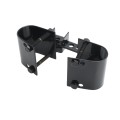 Heavy Duty Protector Industrial Pad Lockable Double Drive Gate Latch for 2" Gate Frames (Powder Coated Black)