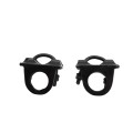Chain Link Black Industrial Drop Rod & Latch Kit For 1 5/8" - 2" Round Gate Frames (Hot Dip Galvanized Malleable Steel) 