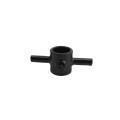 Chain Link Black Industrial Drop Rod & Latch Kit For 1 5/8" - 2" Round Gate Frames (Hot Dip Galvanized Malleable Steel) 