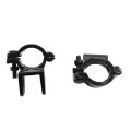 Chain Link Black Industrial Drop Rod & Latch Kit For 1 5/8" - 2" Round Gate Frames (Hot Dip Galvanized Malleable Steel) 