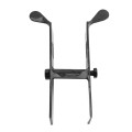 Chain Link Black Industrial Drop Rod & Latch Kit For 1 5/8" - 2" Round Gate Frames (Hot Dip Galvanized Malleable Steel) 