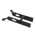 Chain Link Black Industrial Drop Rod & Latch Kit For 1 5/8" - 2" Round Gate Frames (Hot Dip Galvanized Malleable Steel) 